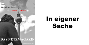 2019-02-23 In eigener Sache neues Format