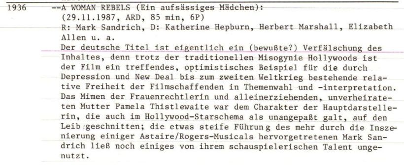 2020-10-16 FF 124 Ein aufsässiges Mädchen A Woman Rebels USA 136 Text gesamt