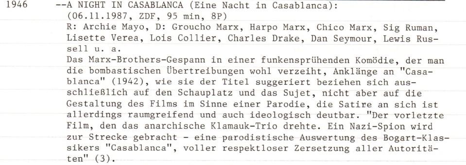 2020-12-01 FF 0255 Eine Nacht in Casablanca A Night in Casablanca USA 1946