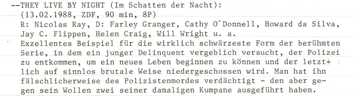 2020-12-09 FF 0283 Im Schatten der Nacht They Live by Night USA 1947