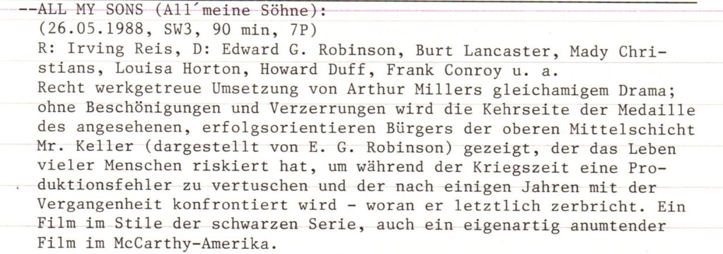 2020-12-12 FF 0291 All my Sons All meine Söhne USA 1948