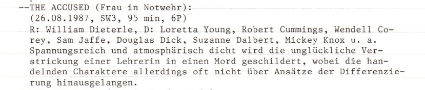 2020-12-15 FF 0300 Frau in Notwehr The Accused USA 1948