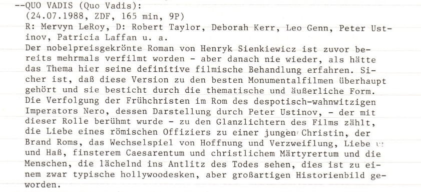 2021-01-09 FF 0090.1 Quo Vadis USA 1951 Text