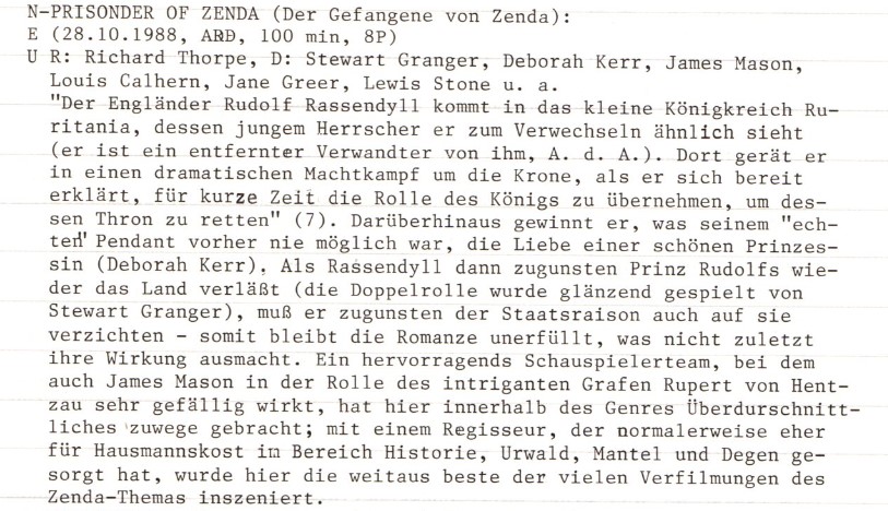 2021-01-15 FF 0349 Der Gefangene von Zenda The Prisoner of Zenda USA 1952