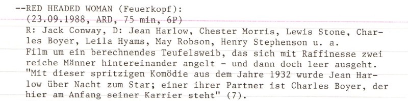 2021-02-03 FF 0330 Feuerkopf Red Headed Woman USA 1932 Text