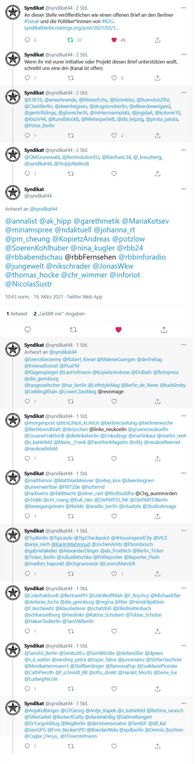 2021-03-19 Offener Brief Rigaer 94 an Senat Tweet