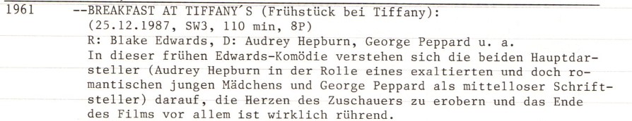 2021-05-12 FF 0472 Frühstück bei Tiffany Breakfast at Tiffany's USA 1961