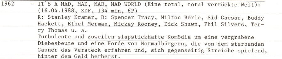 2021-05-24 FF 0483 Eine total, total verrückte Welt It's a mad, mad, mad, mad World USA 1962